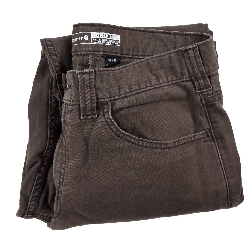 Carhartt Relaxed Fit Brown Carpenter Jeans Men's Size 32x32 - Picture 6 of 6